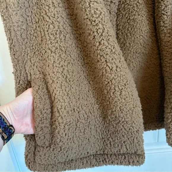 FUZZY TEDDY style oversized open front vest super soft super cozy women's XXL - Picture 3 of 6